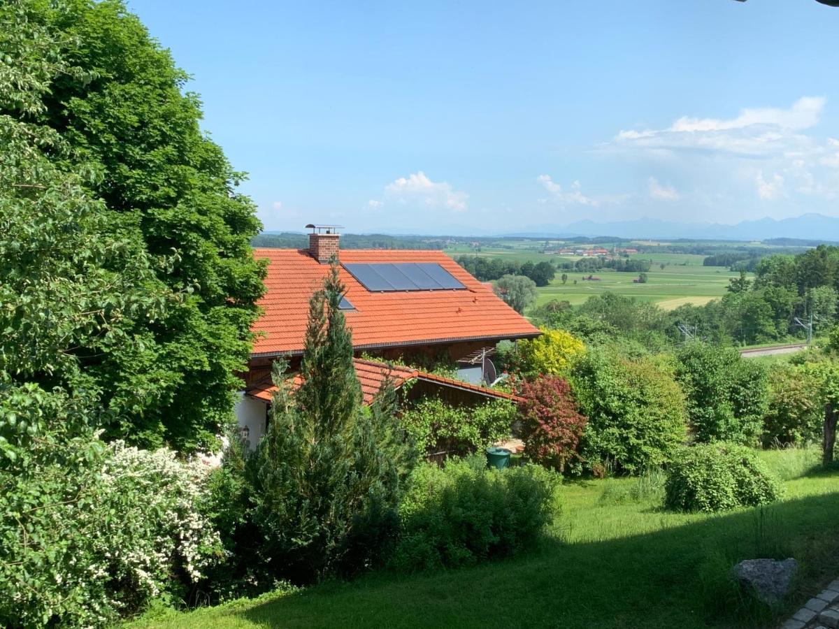 Alpenblick Nahe Muenchen Mit Outdoor Whirlpool - 21 Min Von Muenchen Mit Zug Assling Exteriör bild